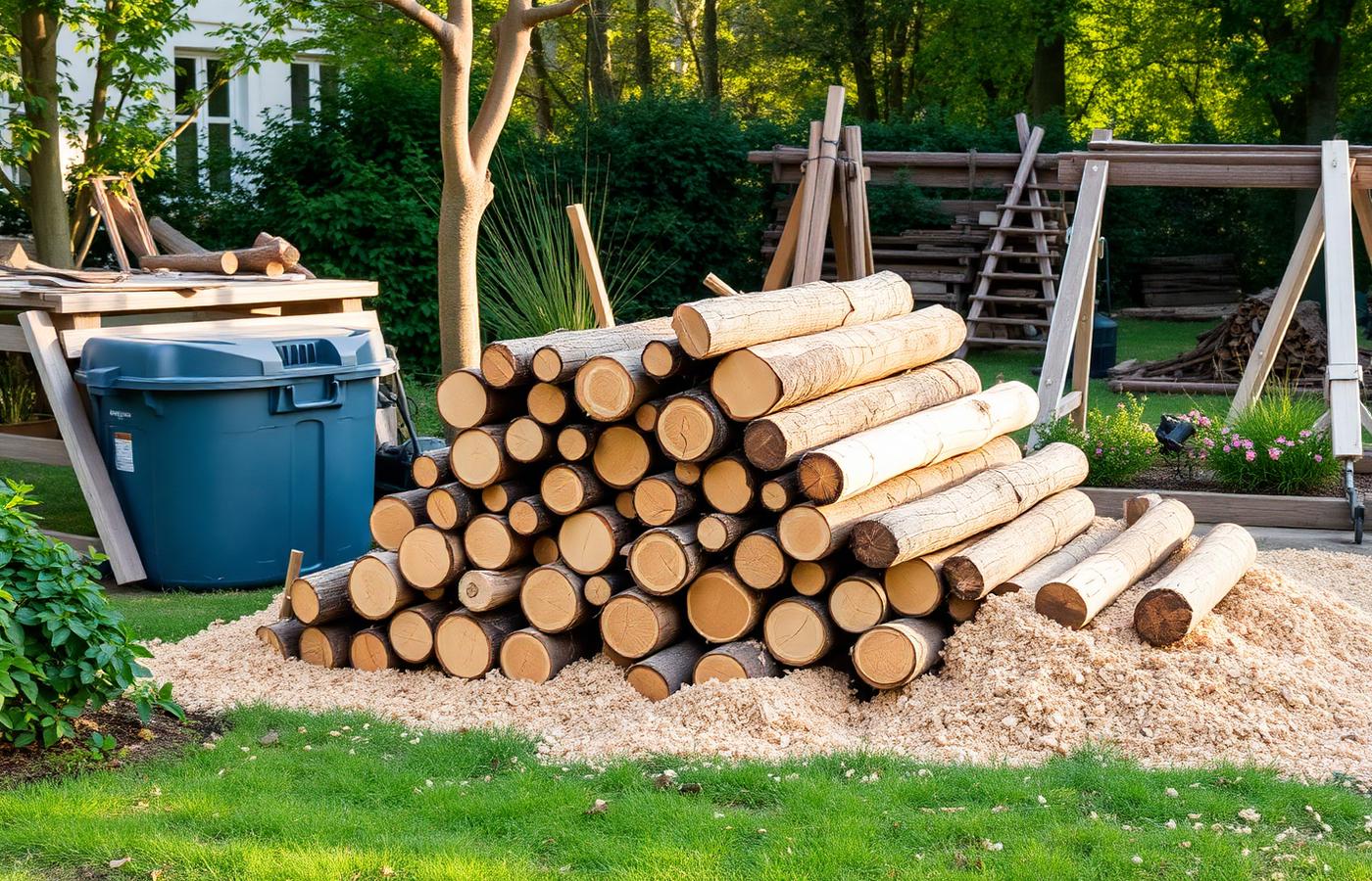 Évacuation et recyclage des déchets verts après intervention